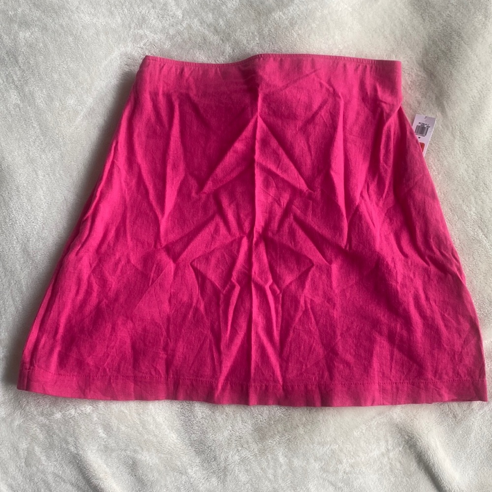 NWT Old Navy NEW pink linen mini skirt pencil skirt 🎀